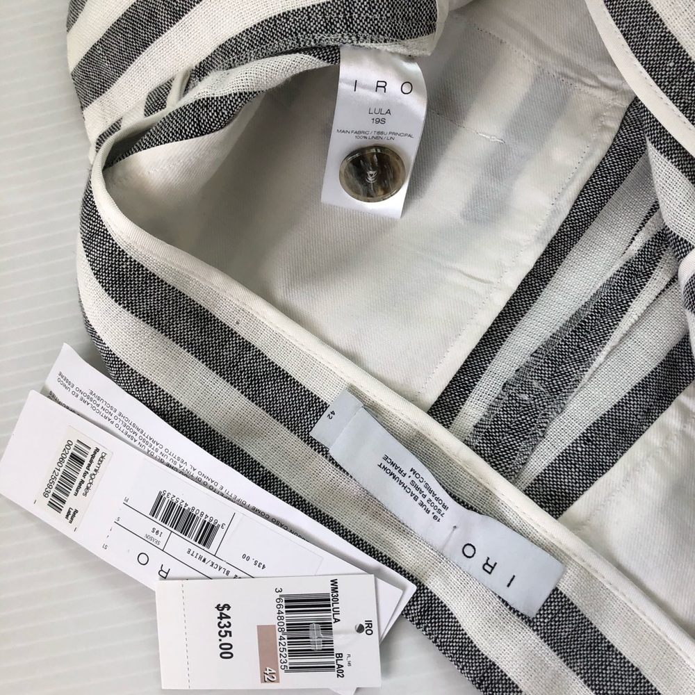IRO NWT Lular High Waist Linen Shorts, 10 (42) - Picture 6 of 13